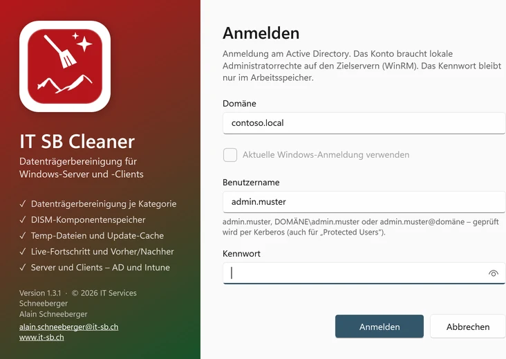 Creen Clener IT SB Cleaner – Datenträgerbereinigung für Windows-Server